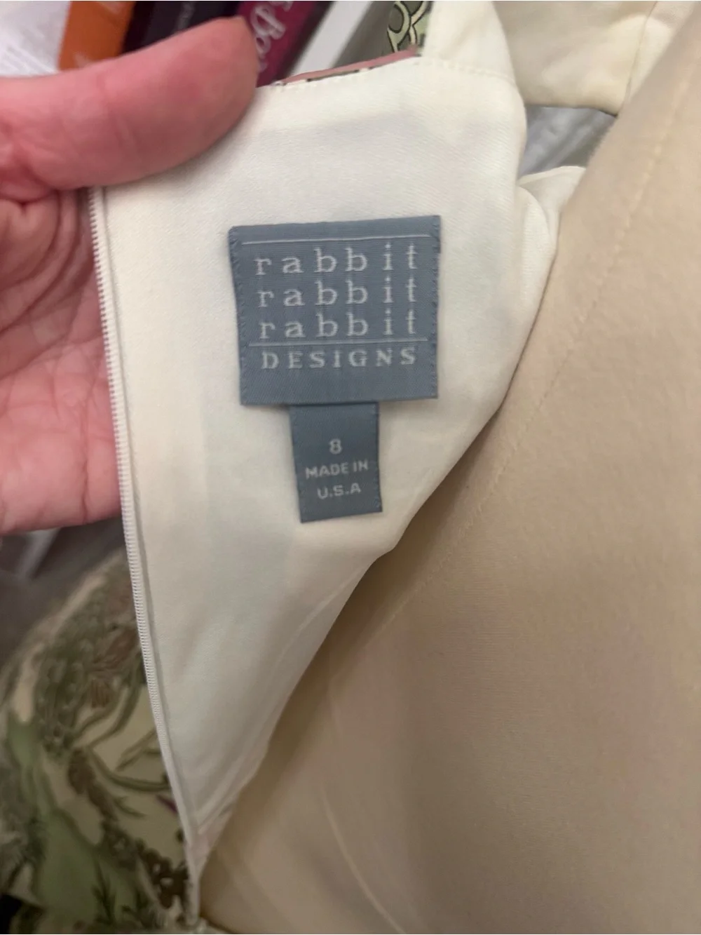 Rabbit Rabbit Rabbit Green Floral Square-Neck A-Line Mini Dress - Picture 2 of 7